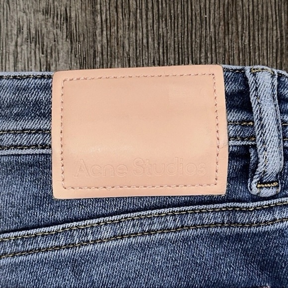 Acne Studio Peg Mid Blue Jeans - Picture 5 of 9